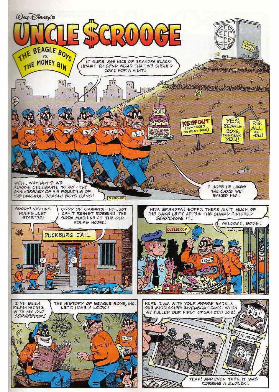 The Beagle Boys Vs. The Money Bin first page